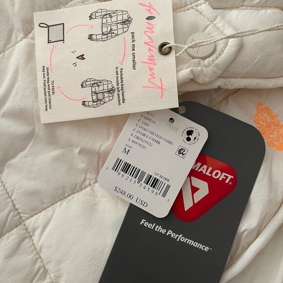 Free People Movement X Hatch Printed Puffer Jacket - NWT - Picture 4 of 4